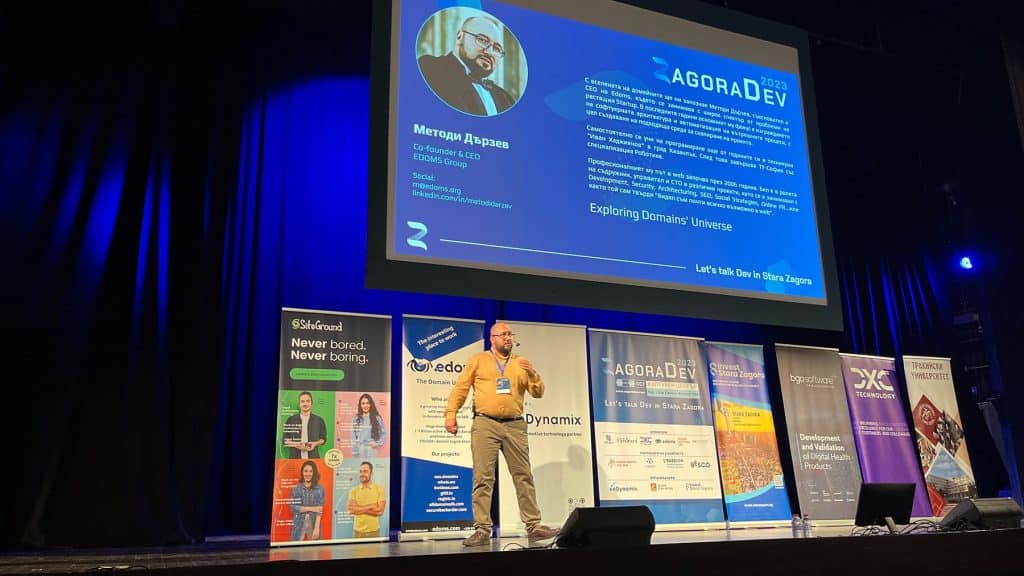Metodi's introduction at ZagoraDev 2023